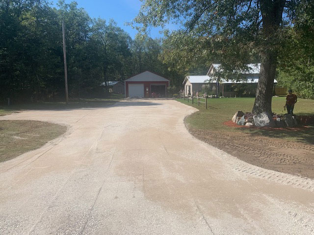 driveway grading after